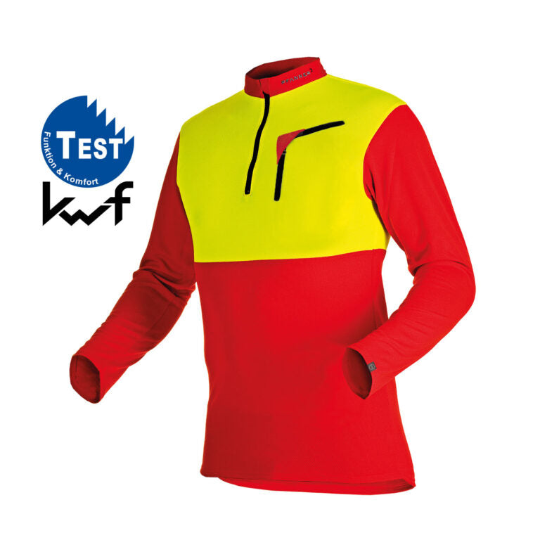 Zipp-Neck Shirt – Langarm